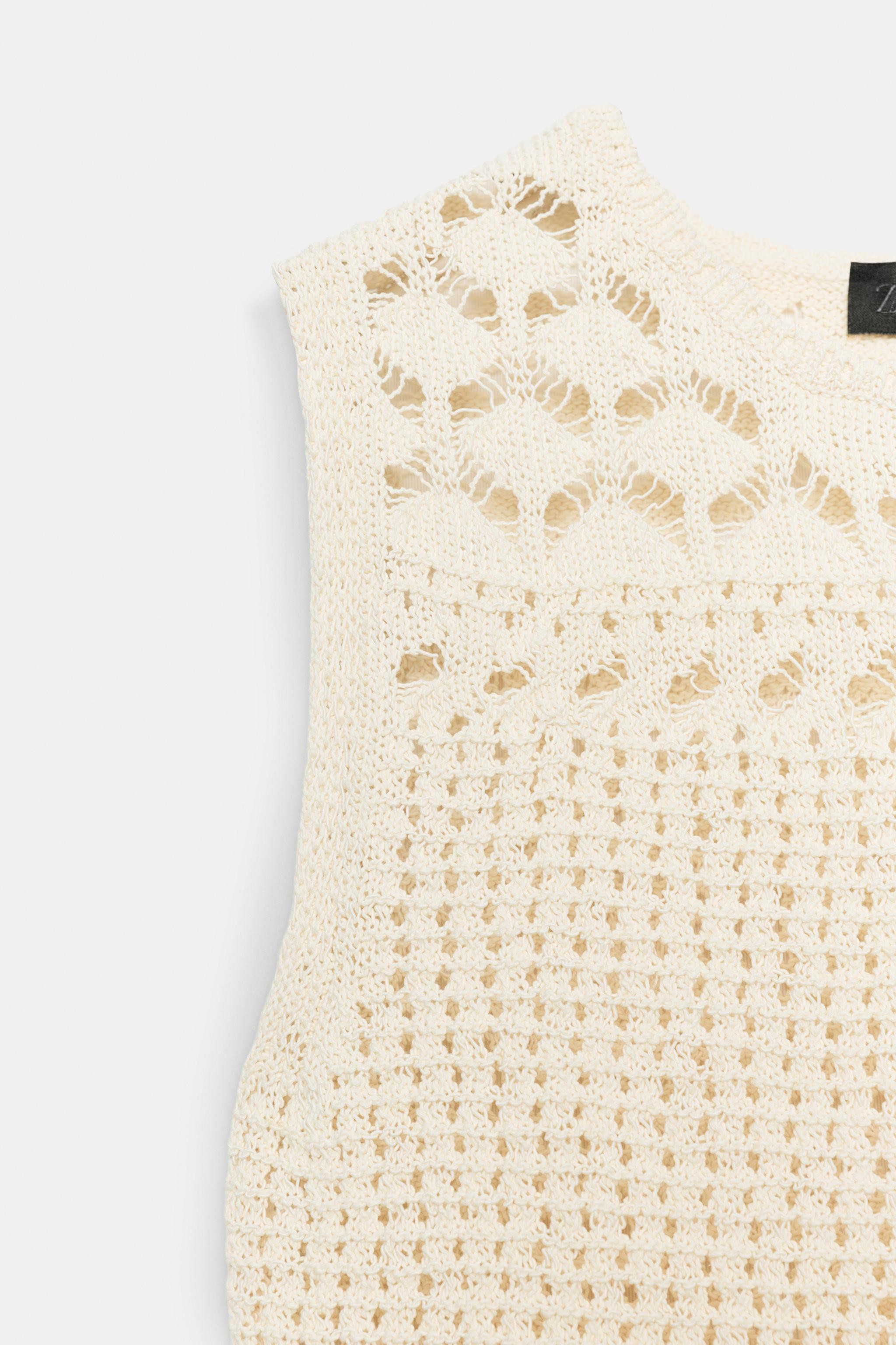 POINTELLE KNIT TOP | Zara UK