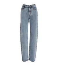 Crystal-Embellished Mid-Rise Straight Jeans | Harrods