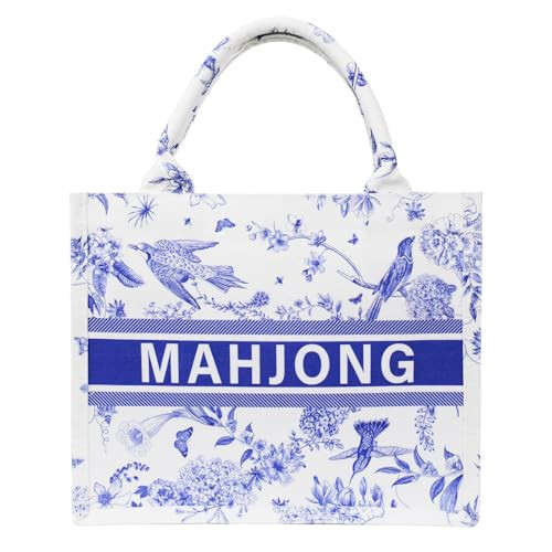 Blue mahjong bags for tiles，American Mahjong Tiles Bag- Durable mahjong carrying bag with zipper for accessories and mahjong tile storage(Only Case) | Amazon (US)