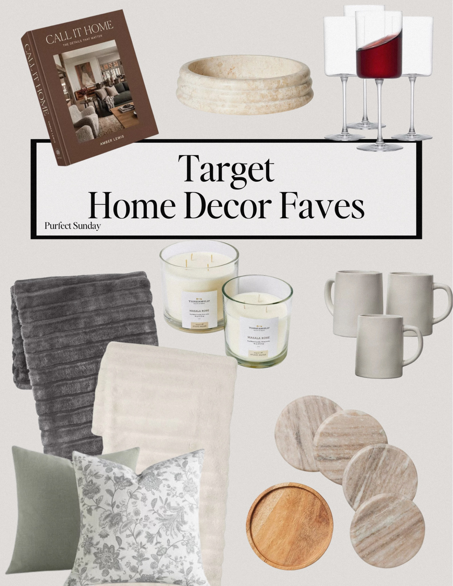 Home Decor Favorites from Target for your living room and bedroom. 

Throws, pillows, mugs, wine glasses, coffee table books marble catchall 

#LTKStyleTip #LTKHome #LTKFindsUnder50