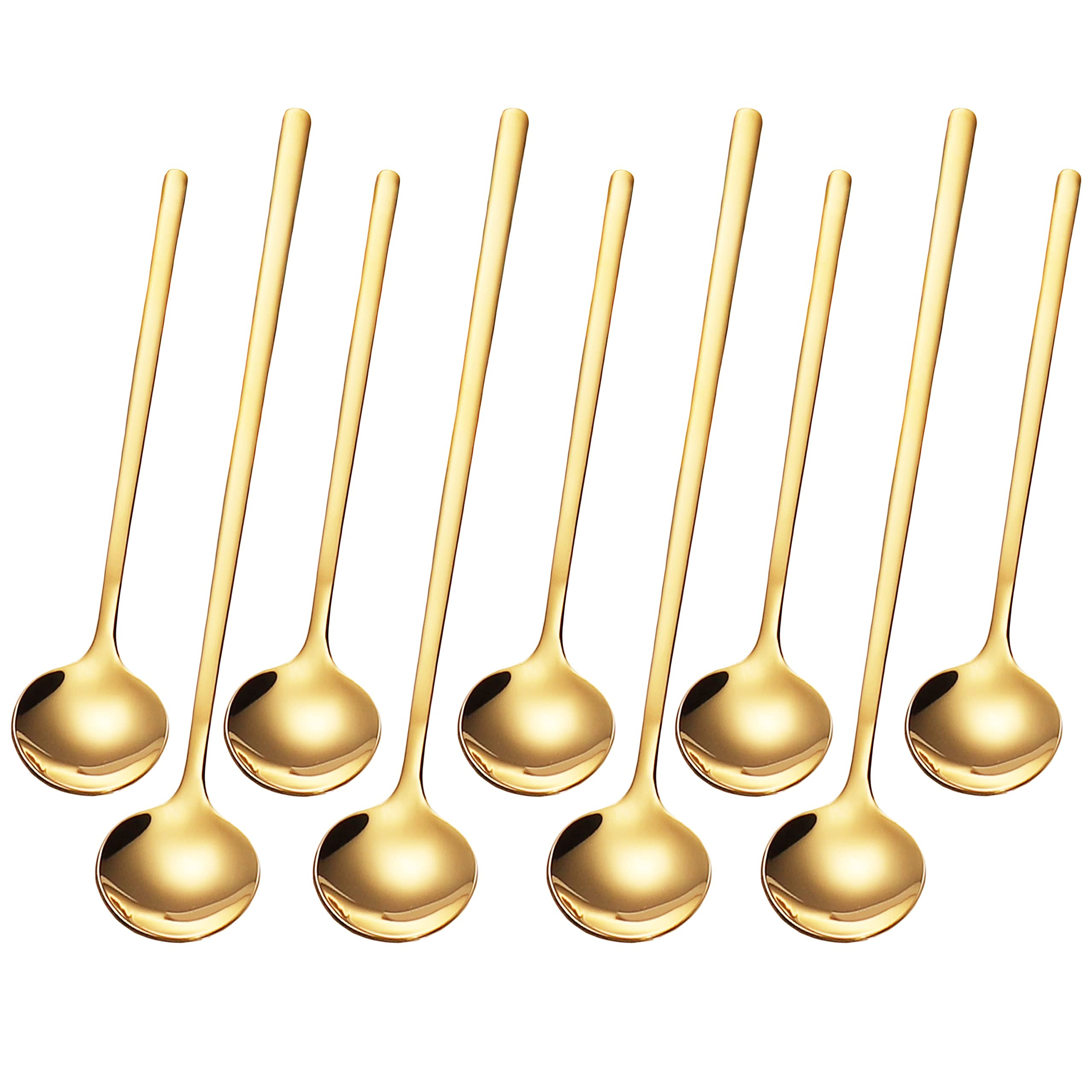 9 PCS Coffee Spoons Espresso Teaspoon, PBIEHSR Stainless Steel Two Different Lengths Tea Spoon fo... | Amazon (US)