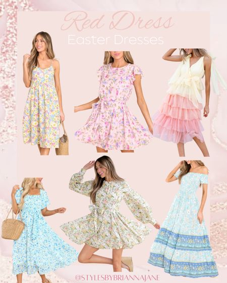 Easter dresses. Easter looks. Floral dresses. Spring dresses. 

#LTKstyletip #LTKunder100 #LTKSeasonal