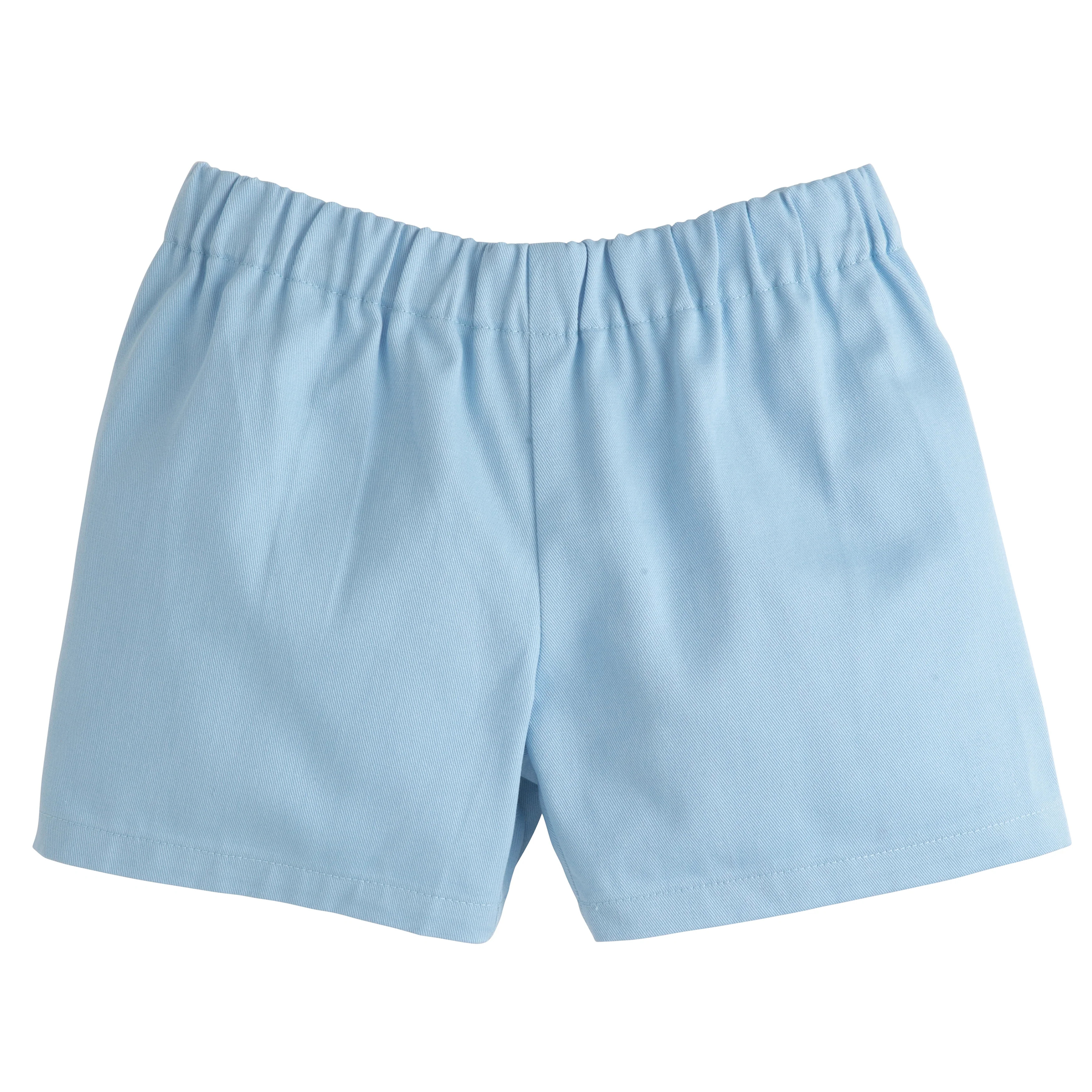 Toddler and Little Boy's Light Blue Twill Shorts | Little English