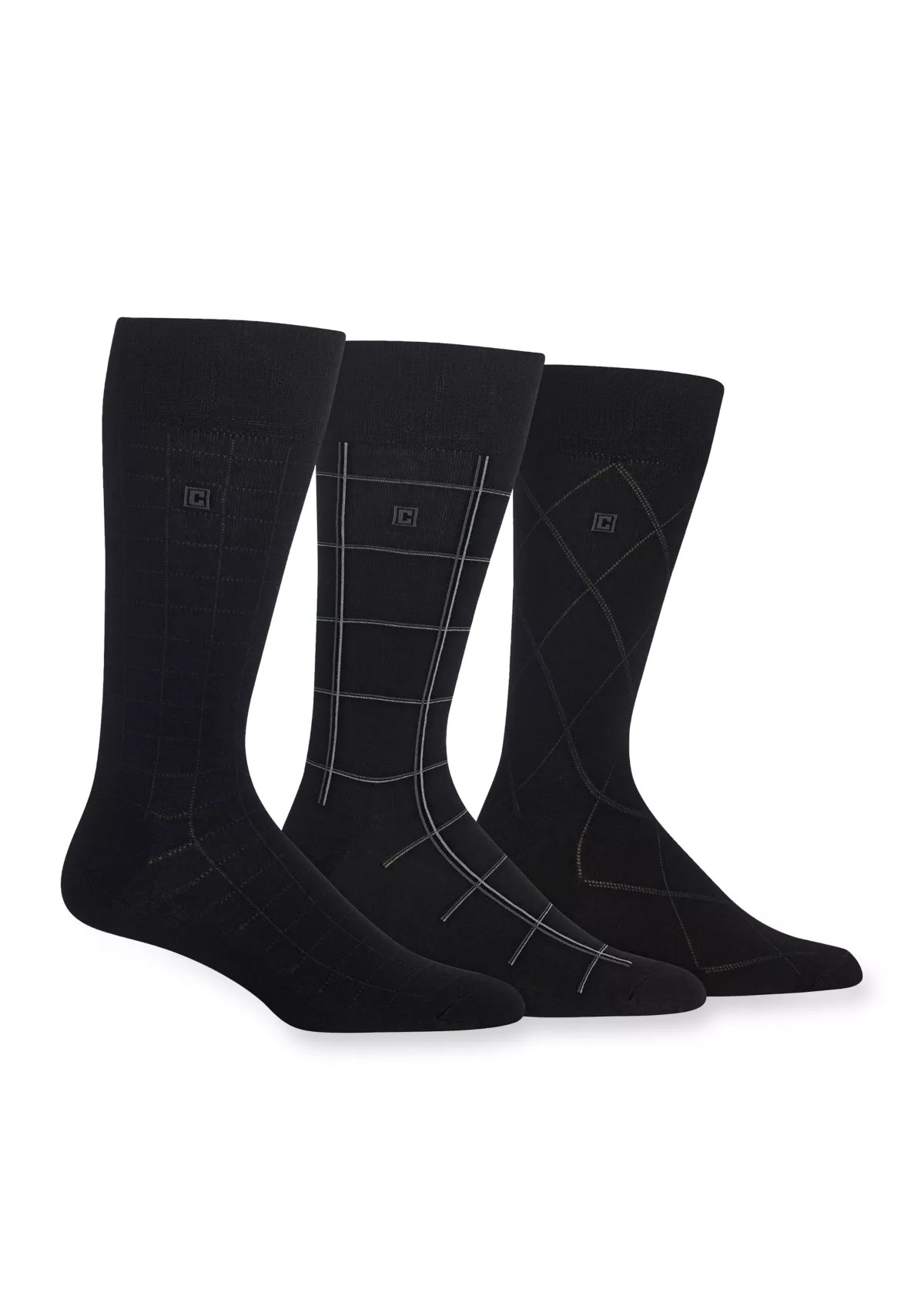 Windowpane Dress Socks 3-Pack | Belk
