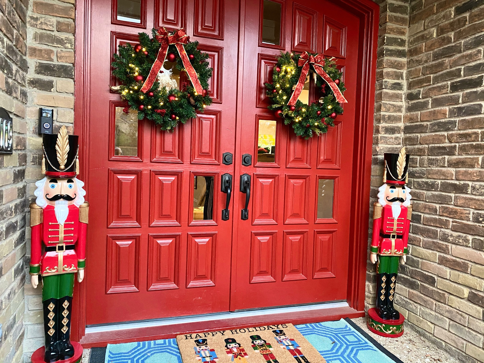 Christmas #nutcracker front porch inspo. 🎄 

#LTKSeasonal #LTKhome