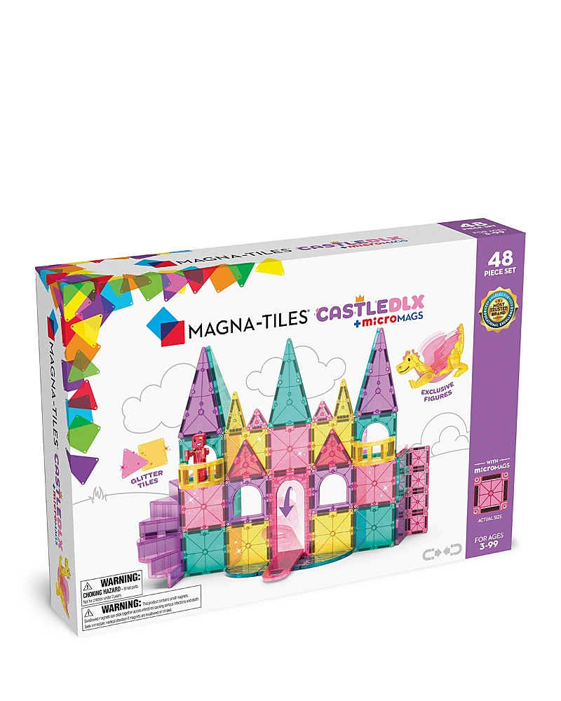 Magna-tiles Castle Dlx 48 Piece Magnetic Construction Set - 3+ | Bloomingdale's (US)