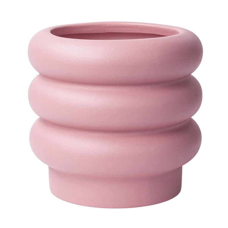 Better Homes & Gardens Pottery 6" Chinooke Ceramic Bubble Planter, Pink | Walmart (US)