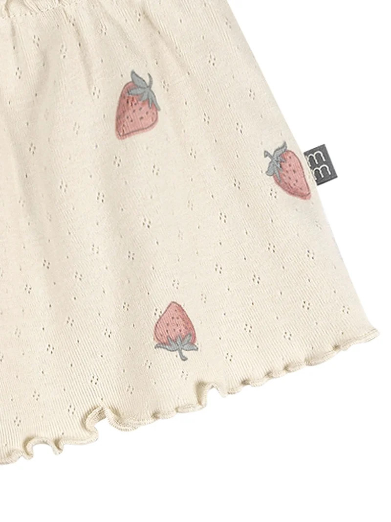 Modern Moments by Gerber Toddler Girl Organic Loose Ruffled Skirted Short, Sizes 12 Months - 5T | Walmart (US)