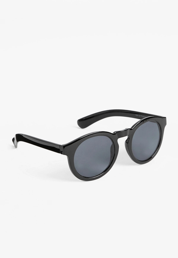 Black Round Sunglasses | Maurices