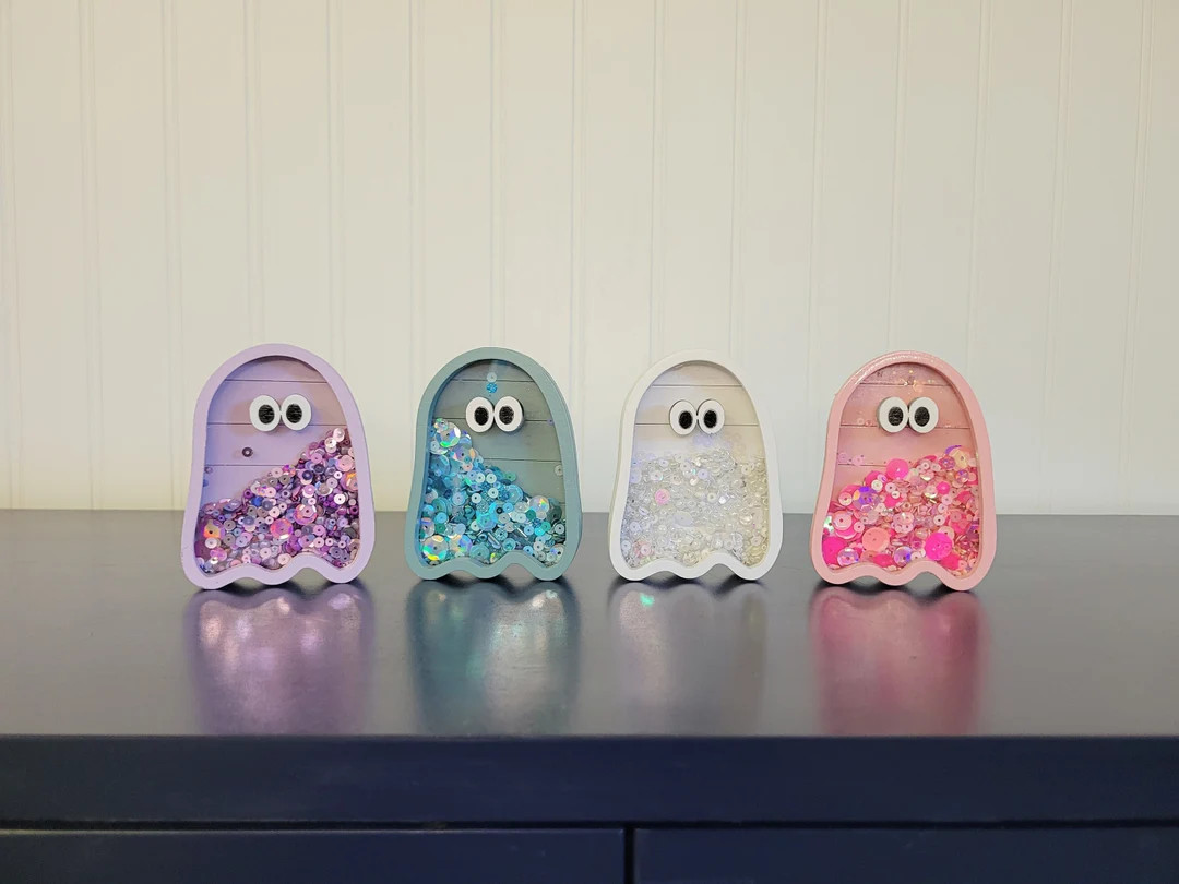 Ghost Fall Autumn Halloween Mini Sprinkle Shaker Sign - Etsy | Etsy (US)