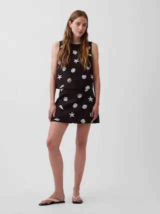 Linen-Blend Mini Skort | Gap (CA)