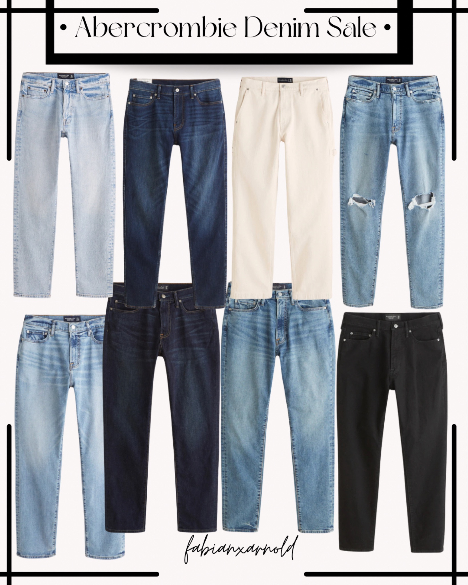 Abercrombie & Fitch Annual Denim Sale 8/11-8/14 • Men’s Fashion • Jeans • Denim • Sale • Men’s • Back to School • Summer to Fall • Clothing  


#LTKSeasonal #LTKsalealert #LTKFind #LTKmens #LTKBacktoSchool #LTKunder100