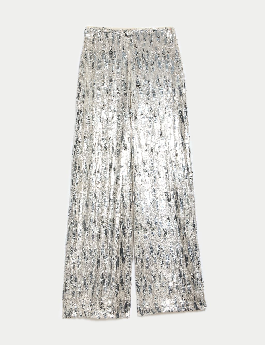 Sequin Elasticated Waist Wide Leg Trousers | Marks & Spencer (UK)
