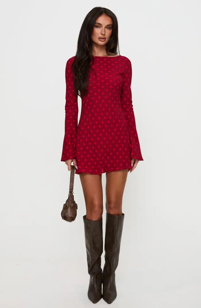 Good Graces Long Sleeve Minidress | Nordstrom