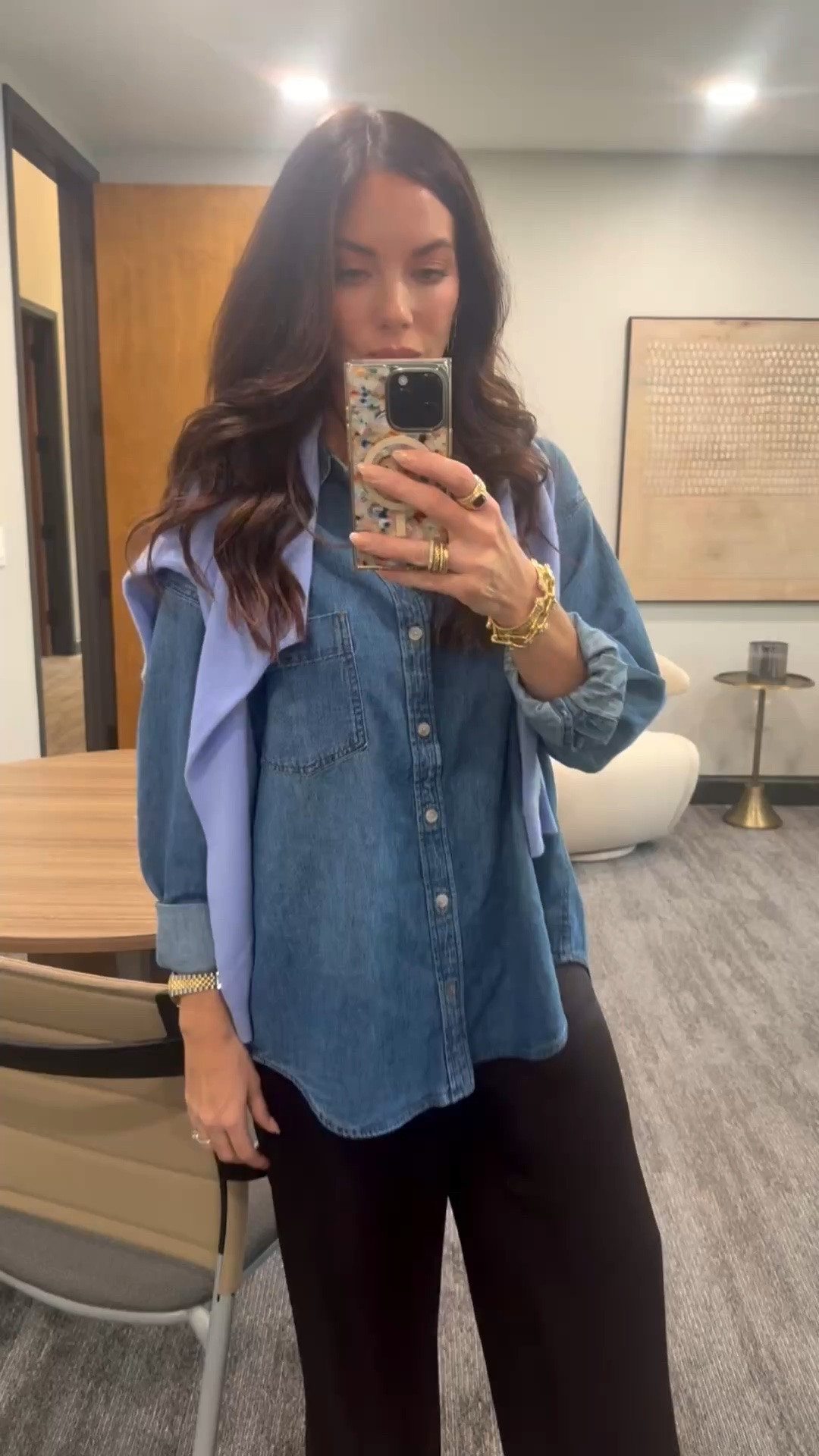 Monday’s look from @Aritzia 💙 #aritzia #fashioninspo #ootd #officeattire