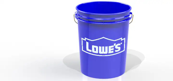 Lowe's Lowes 5-Gallon Food-Grade Plastic General Bucket in Blue | 5RT CONTAINER BL85 | Lowe's