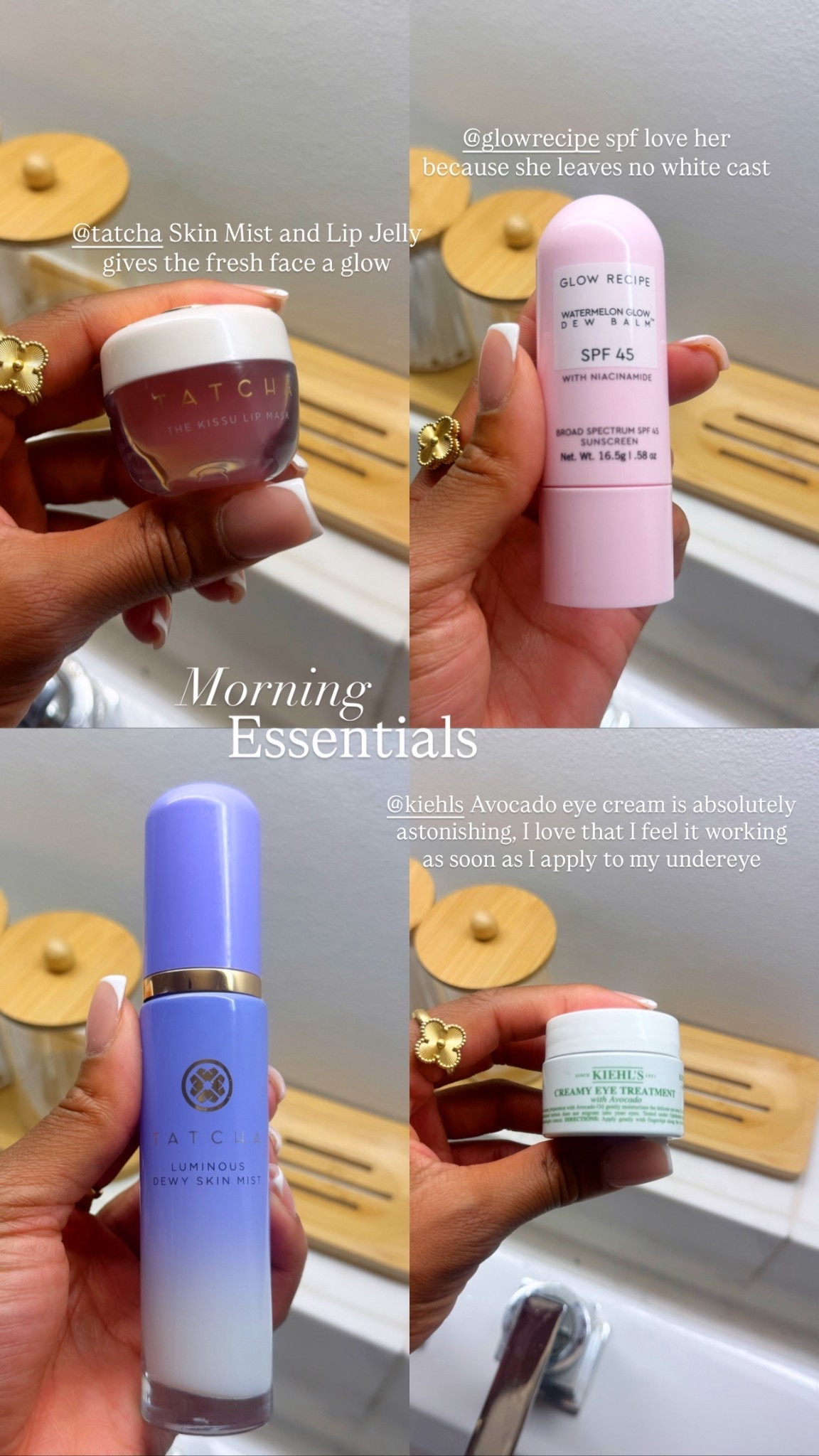 Morning Skin Essentials. I love applying all of these to a fresh washed face in the morning, no makeup needed 🤍

#LTKFindsUnder50 #LTKTravel #LTKBeauty