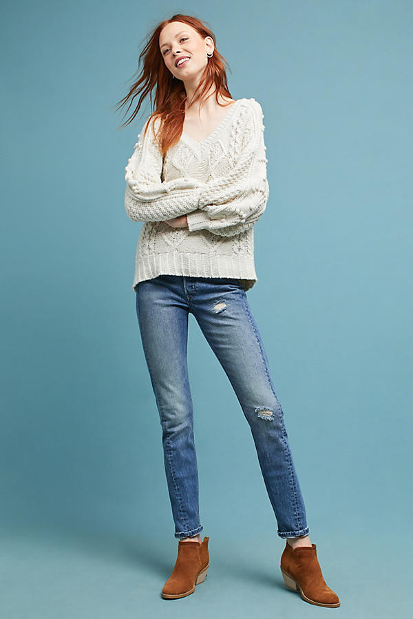 Pommed Cable Sweater | Anthropologie (US)