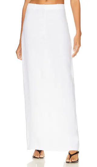 X Revolve Dossi Maxi Skirt in White | Revolve Clothing (Global)