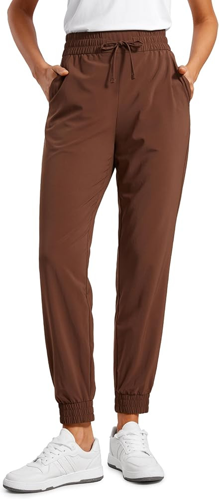 CRZ YOGA Lightweight Joggers for Women Workout Athletic Casual Lounge Travel Pants with Pockets S... | Amazon (US)