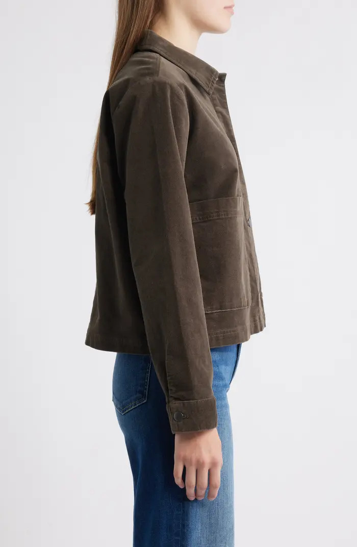 Eileen Fisher Classic Collar Velveteen Jacket | Nordstromrack | Nordstrom Rack