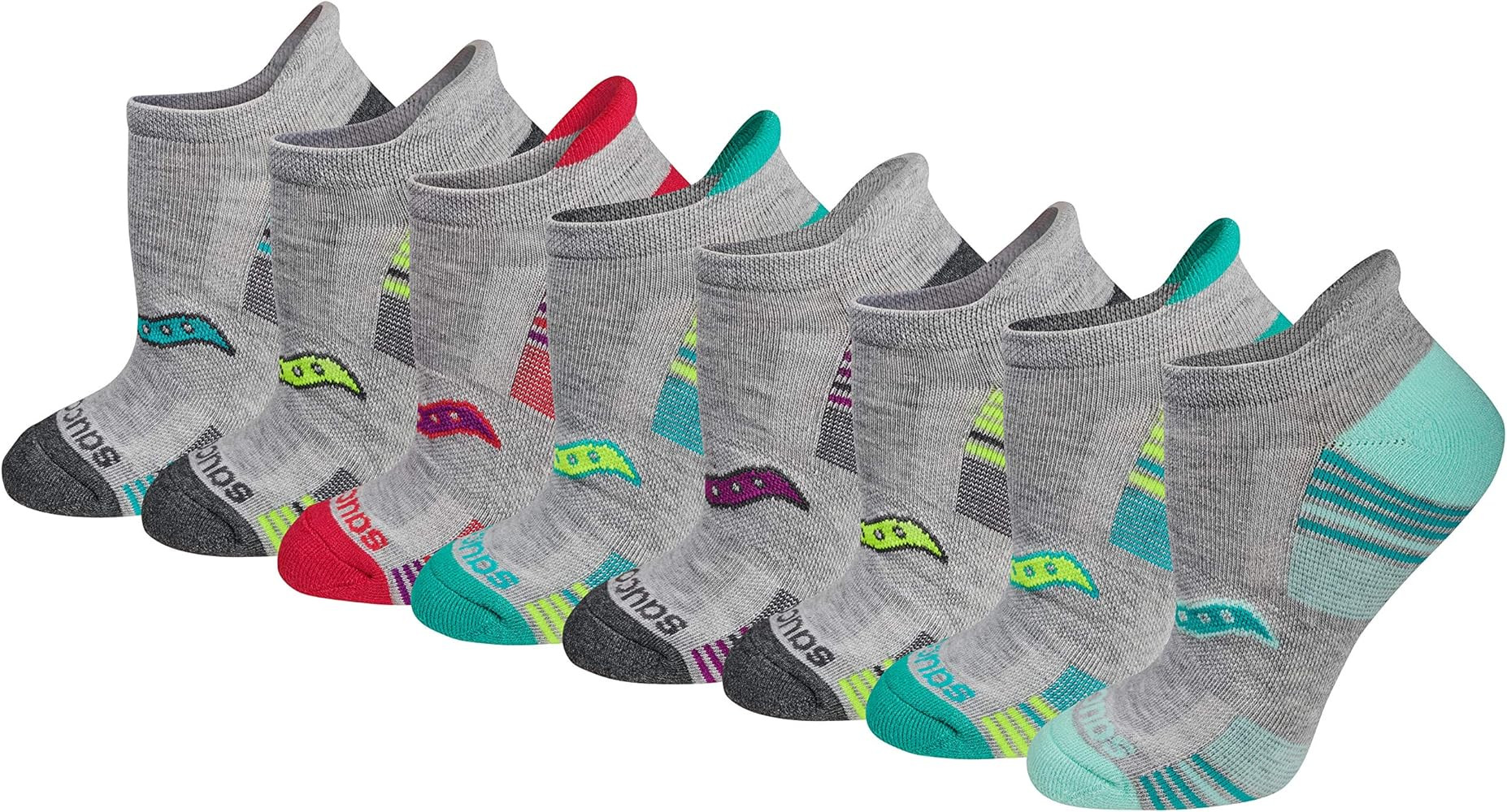 Saucony Women's Performance Heel Tab Athletic Socks (8 & 16 Pairs) | Amazon (US)
