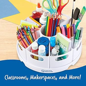 Learning Resources Create-a-Space Storage Center, 10 Piece set - Desk Organizer for Kids, Art Organi | Amazon (US)