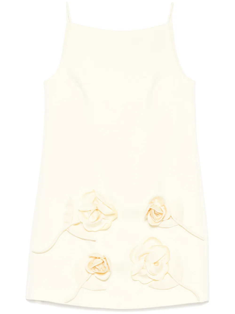 Self-Portrait flower-appliqué Mini Dress  | Yellow | FARFETCH SI | Farfetch Global
