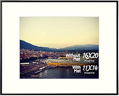 Golden State Art, Aluminum Photo Frame with Ivory Mat for Pictures - Sawtooth Hangers, Spring Cli... | Amazon (US)