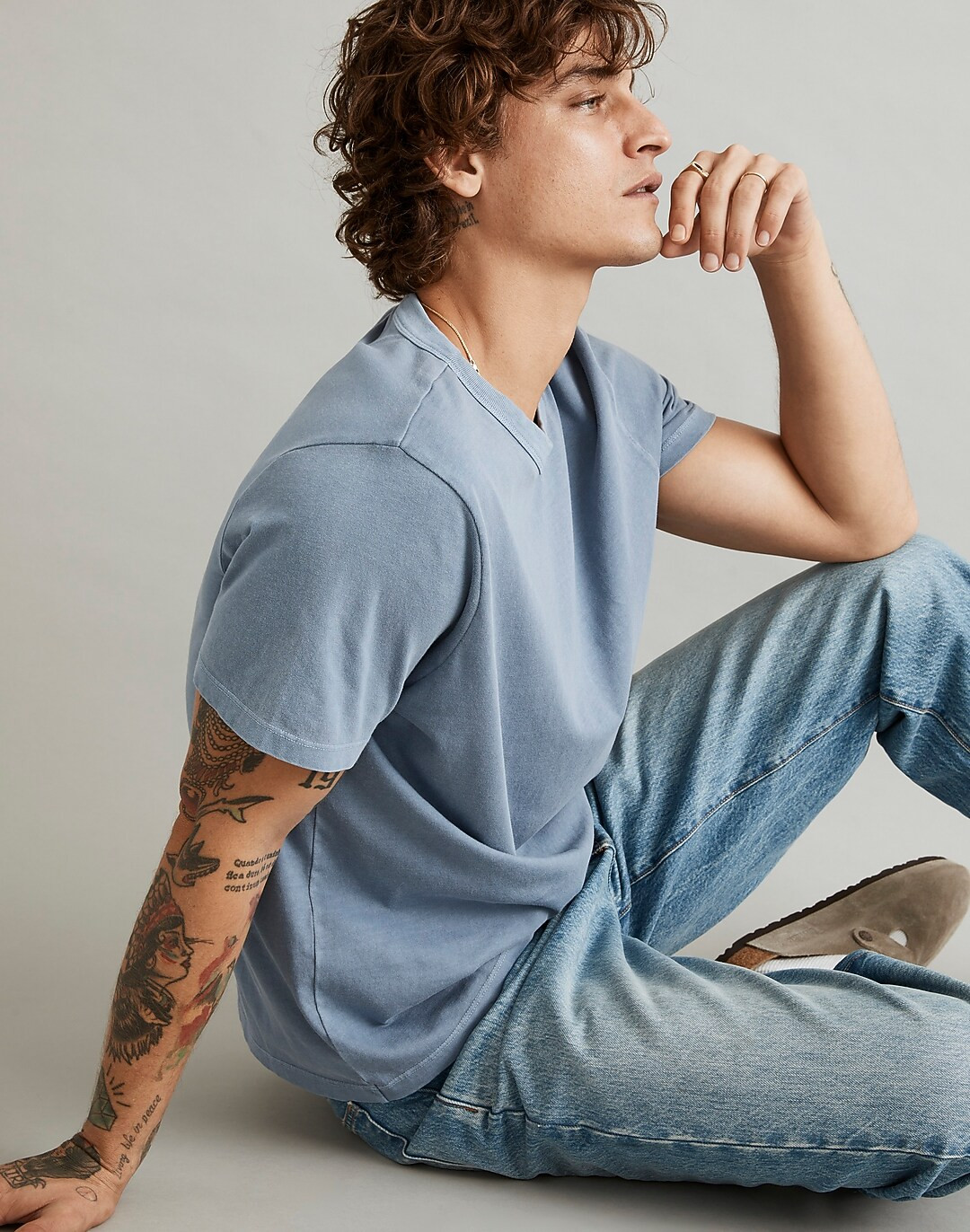 Garment-Dyed Allday Crewneck Tee | Madewell