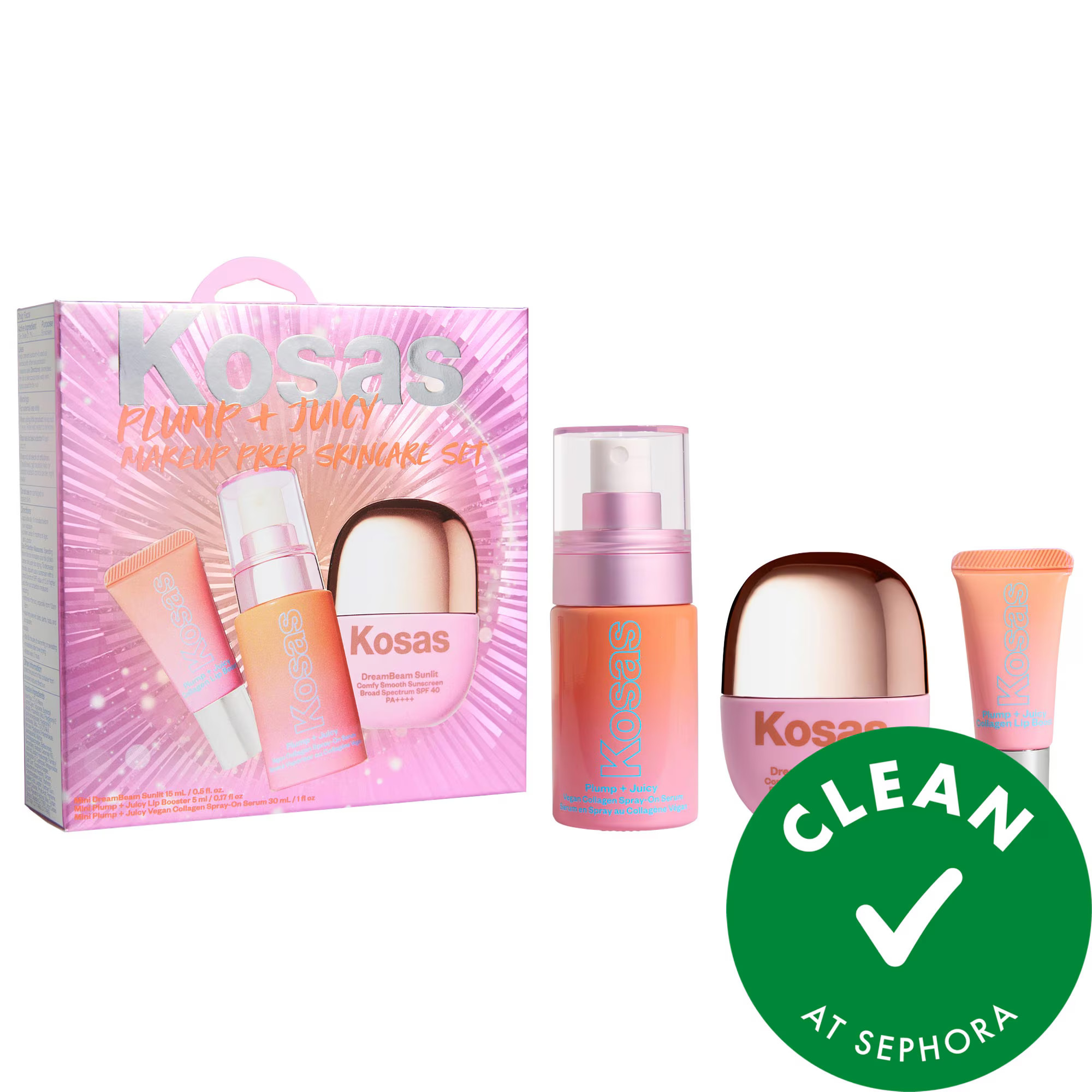 Kosas Plump + Juicy Makeup Prep Skincare Set | Sephora (US)