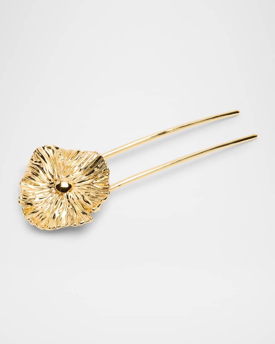 Lelet Ny Maya Floral Brass French Pin | Neiman Marcus