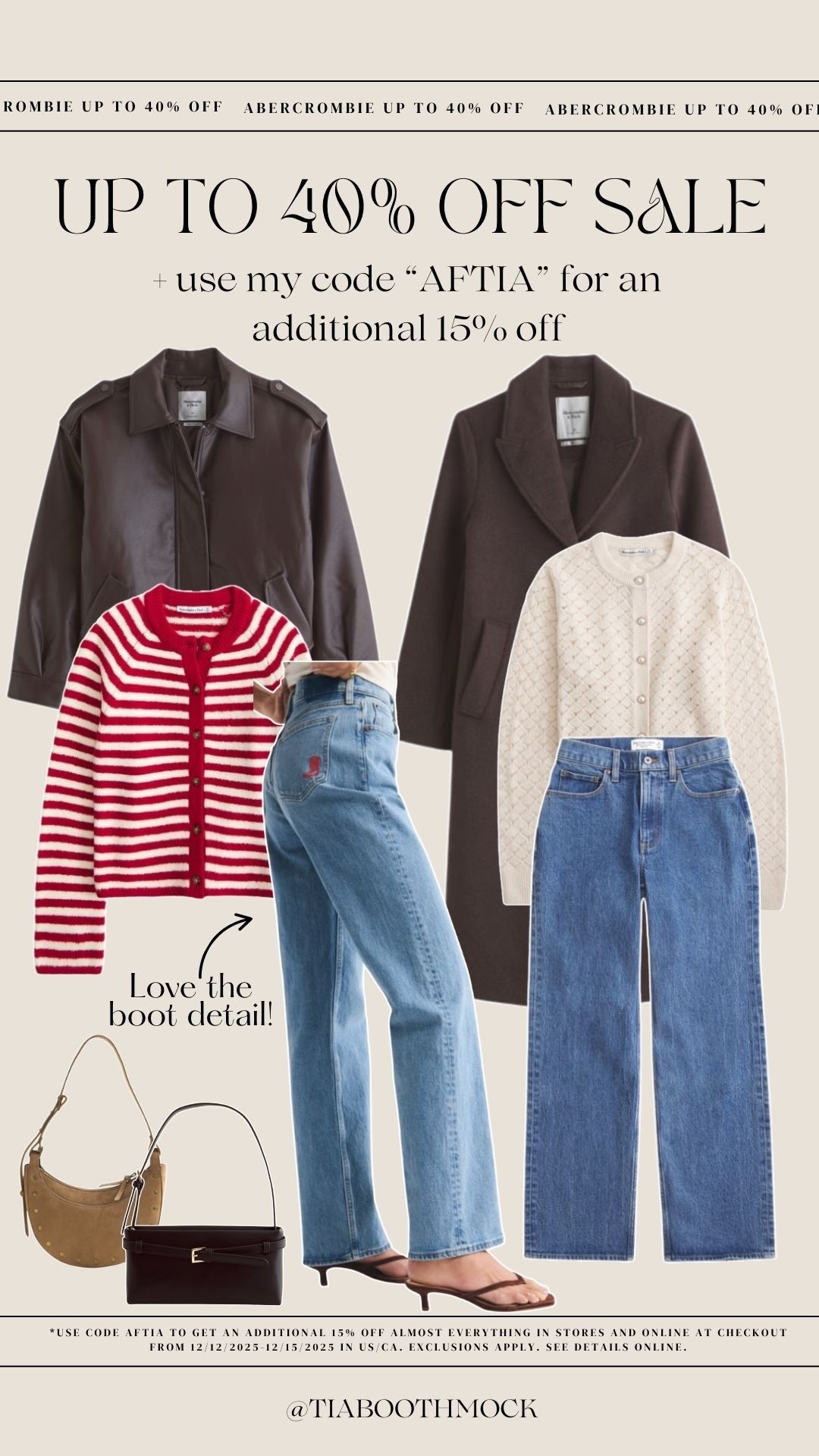 Cute winter finds all on major sale at @abercrombie! My code “AFTIA” stacks at checkout! 

#LTKHoliday #LTKSaleAlert #LTKootd