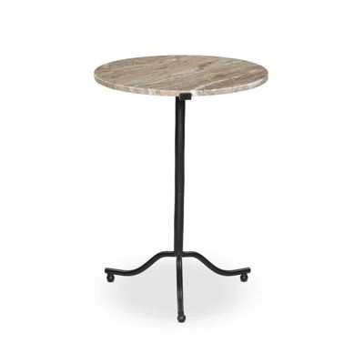 Sophie End Table-Veined White Marble | Wayfair North America