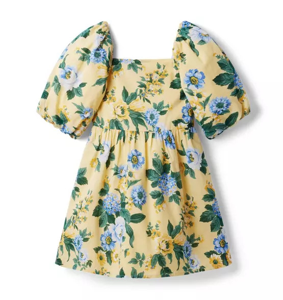 Floral Bubble Sleeve Dress | Janie and Jack