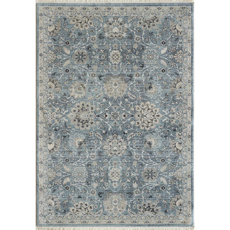 Omarion Oriental Light Blue Area Rug | Wayfair Professional