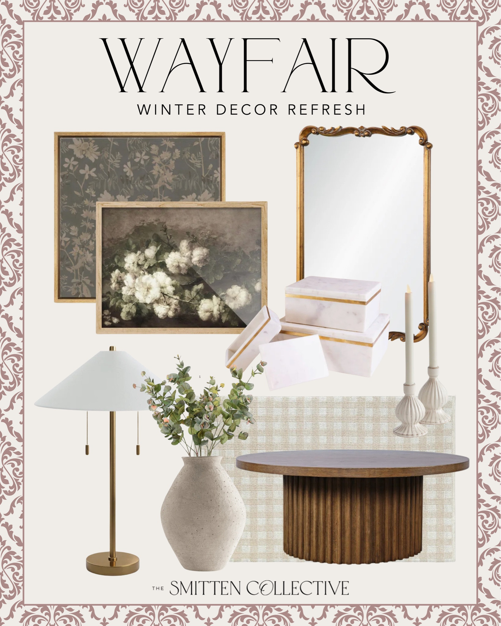 Wayfair Winter Decor

Wayfair home  home finds  plaid rug  gingham rug  vintage gold mirror  vintage floral art  marble and gold  accent pieces  walnut living room table  coffee table  vases  chic decor  lamps  furniture  TheSmittenCollective 

#LTKHome #LTKStyleTip #LTKSeasonal