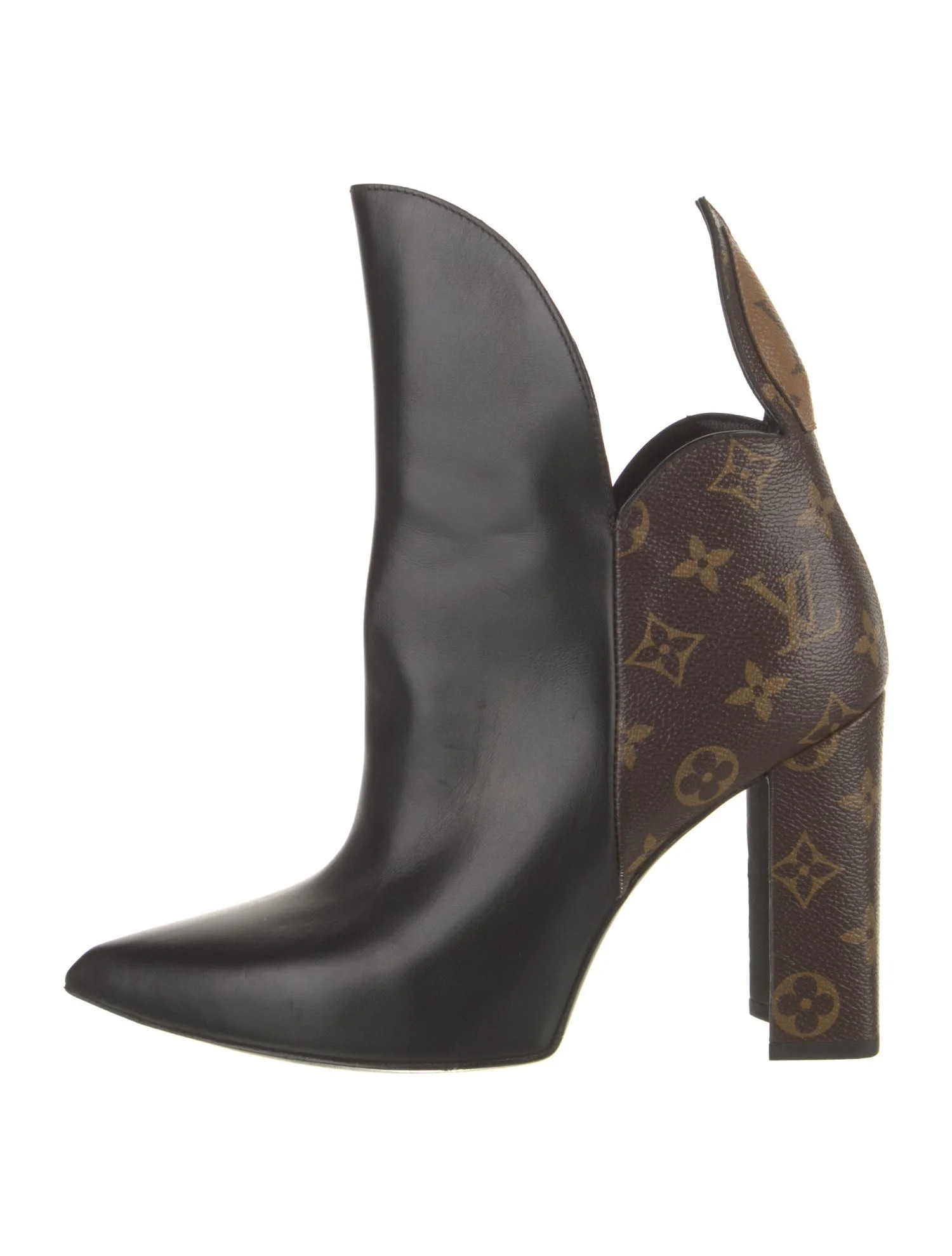 LV Monogram Leather Boots | The RealReal