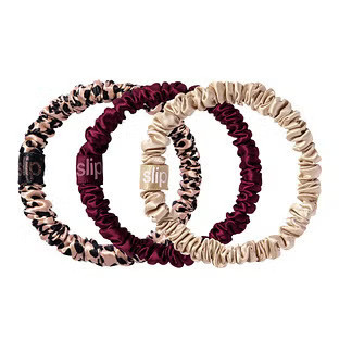 slip® Pure Silk Skinny Scrunchie Trio Pkg/3 | The Container Store