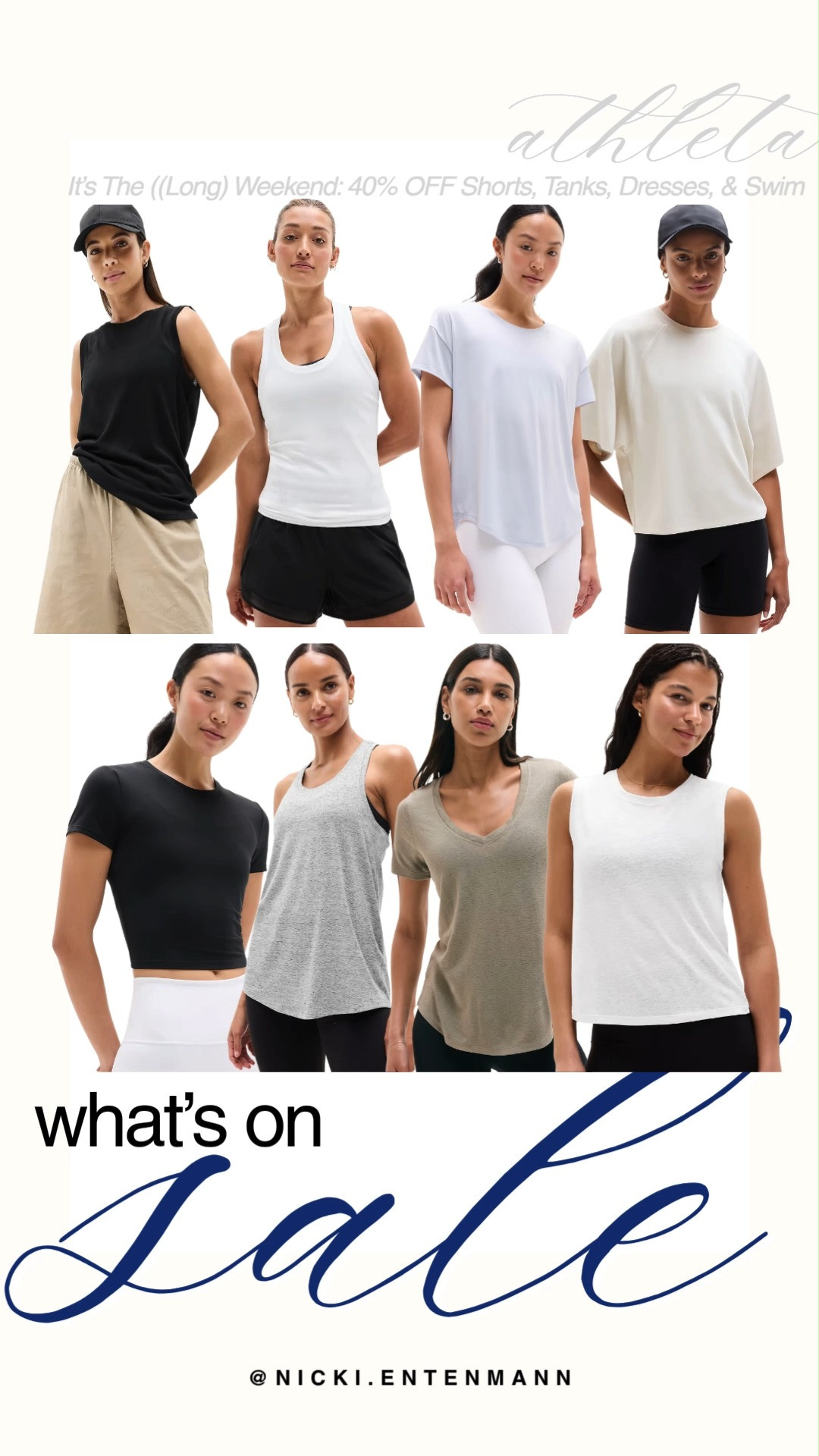 Upgrade your warm weather wardrobe with Athleta's massive long weekend sale event offering 40% off shorts, tanks, dresses, and swim. This collection highlights an incredible variety of active and lifestyle tops, from buttery soft basic tees to lightweight, high performance tanks in versatile neutrals. Stock up on these elevated fitness staples designed to keep you cool, comfortable, and effortlessly stylish all summer long.

#athleta #athletastyle #salealert #longweekend #athleisure #activewear #summertops #dealsandsteals #everydayoutfit #shoppinghaul 

 #LTKfitnessgoals #LTKActive #LTKSaleAlert