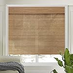 Cordless Woven Wood Roman Shades, 24W x 36H, Eastfield Teak, Sizes 20-72 Wide and 24-72 High | Amazon (US)