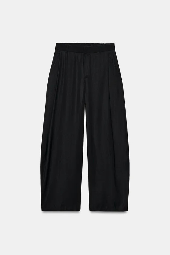 FLIESSENDE HOSE MIT ZIERFALTEN | Zara DE