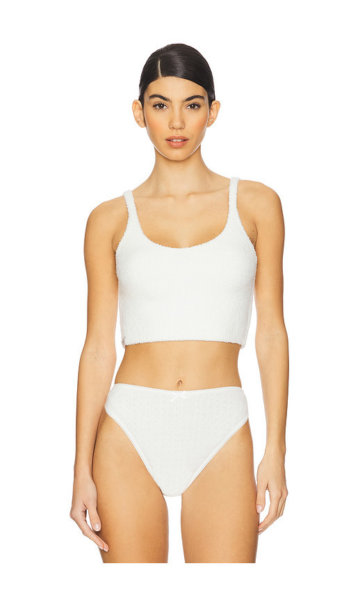 Barefoot Dreams CozyChic Luxe Cropped Cami in White. Size L. Also in XL. | Revolve Clothing (Global)