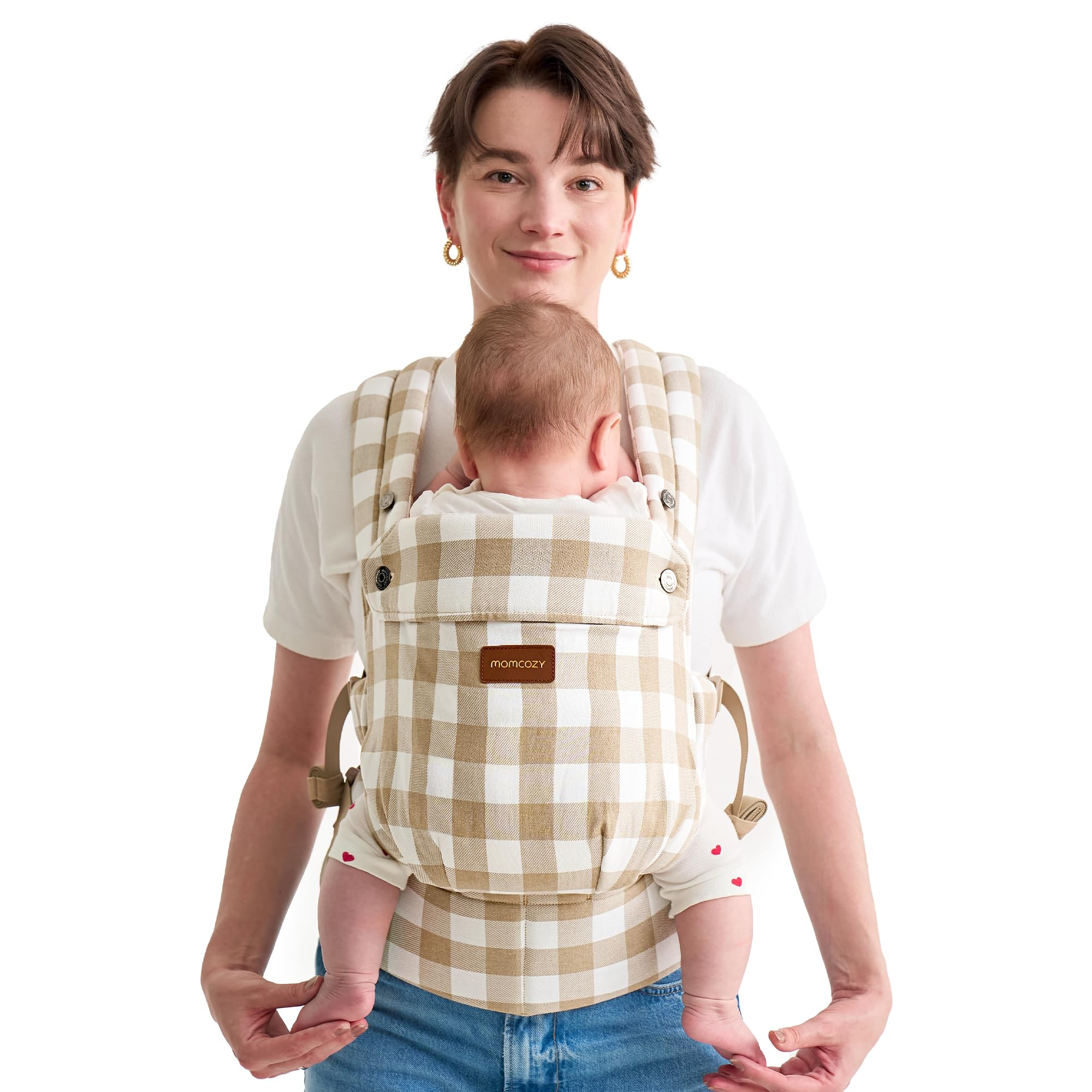 Momcozy Baby Carrier with Natural Cotton Linen, Built to Last, Ergonomic Design, Lightweight and ... | Amazon (US)