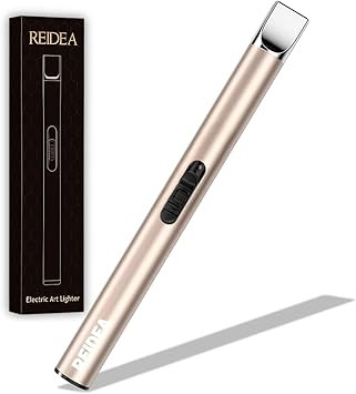 REIDEA Candle Lighter Electronic Arc Windproof Flameless USB Rechargeable Lighter with Safe Butto... | Amazon (US)