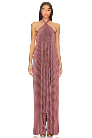 L'IDEE Deesse Gown in Chocolate from Revolve.com | Revolve Clothing (Global)