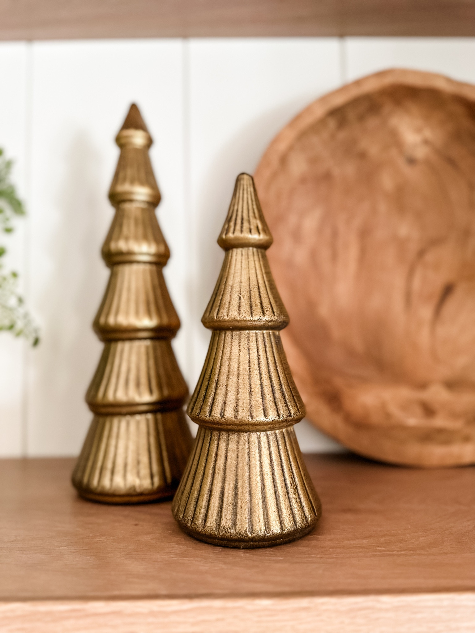 Gold tree figurines 

#LTKSeasonal #LTKhome #LTKHoliday
