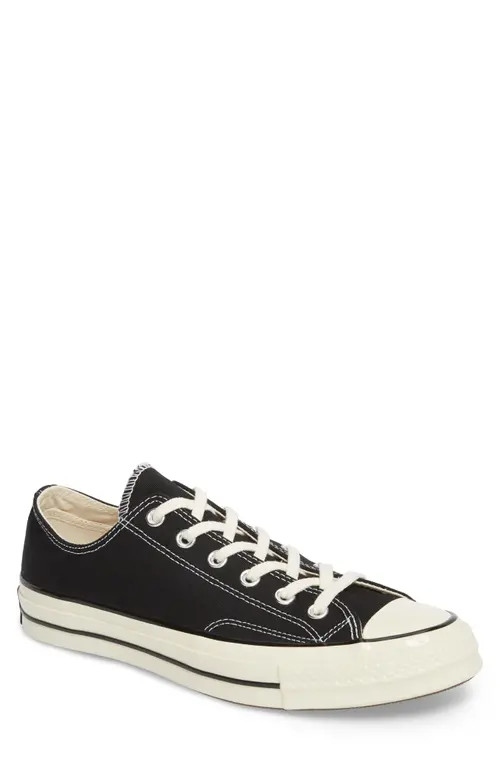 Converse Chuck Taylor® All Star® 70 Low Top Sneaker in Black/Black/Egret at Nordstrom, Size 9 Women' | Nordstrom