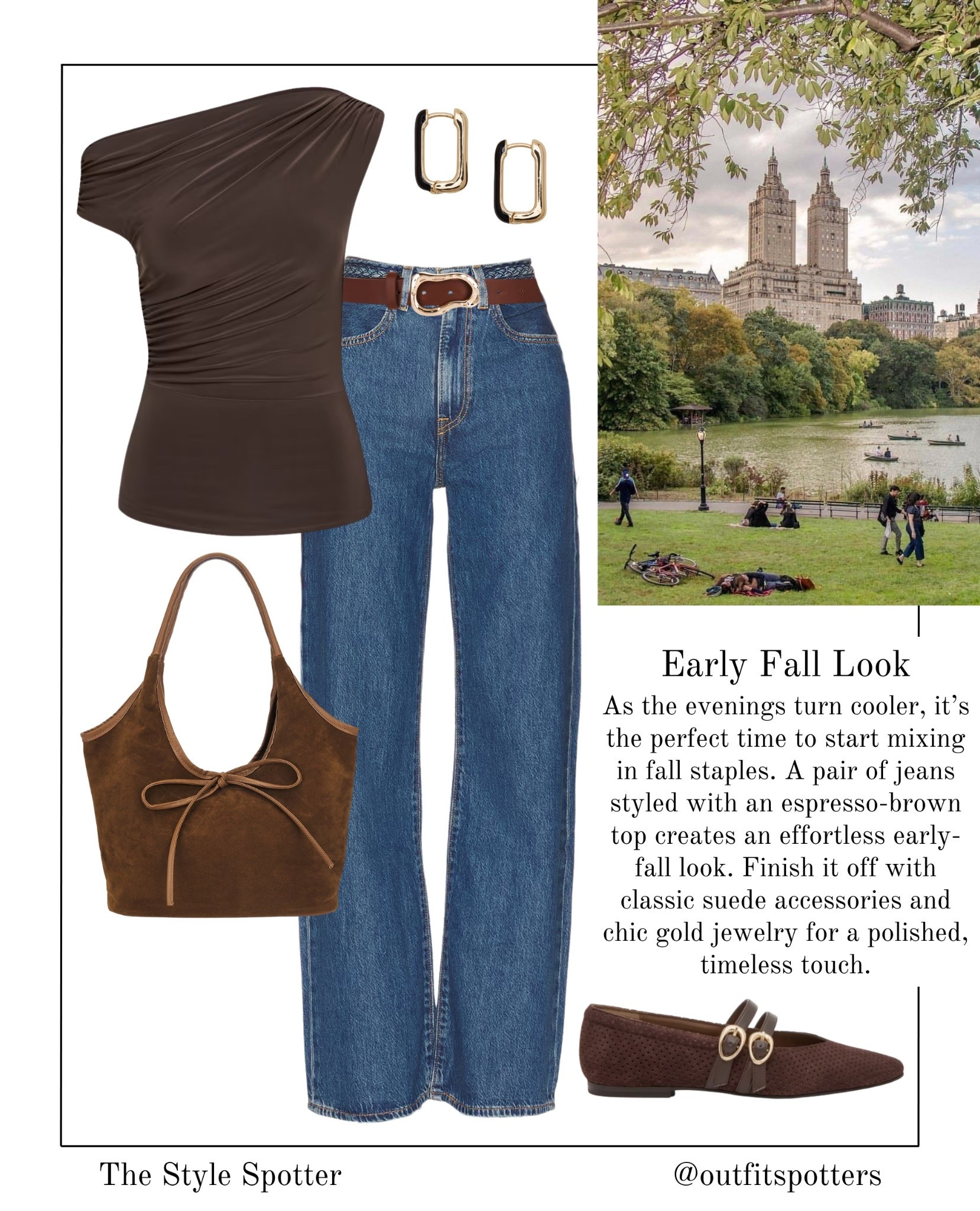 Early Fall Outfit Idea 🍁 
An early fall look is the perfect combination or classic staples layered for the swinging temperature. Includes soft hues and unique textures such as suede, cashmere, or denim. 
Shop this look👇🏼 🎃 


#LTKFindsUnder100 #LTKU #LTKSeasonal