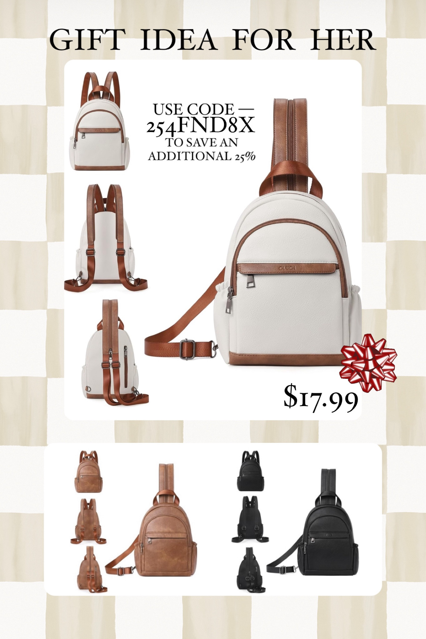 Gift idea for her 🎁

Use code — 254FND8X to save an additional 25% — deal ends 12/10!

#amazon
#amazonfashion
#giftideas
#giftideasforher
#giftsunder20



#LTKsalealert #LTKGiftGuide #LTKfindsunder50